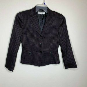 Tahari Arthur S. Levine 4 Purple/Black Blazer